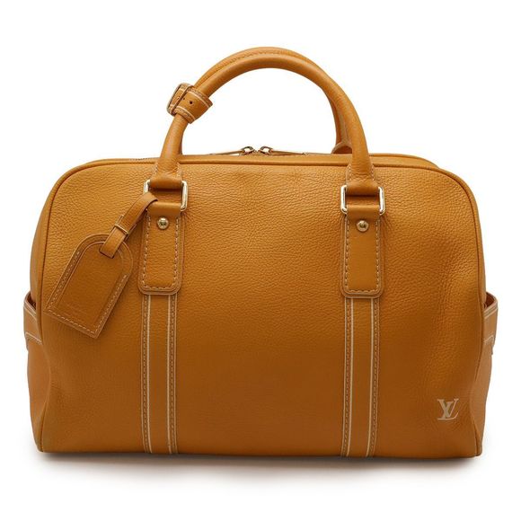 Louis Vuitton Tobacco Carryall Boston Bag Travel Bag Travel Bag Jeanne Yellow - Picture 1 of 8